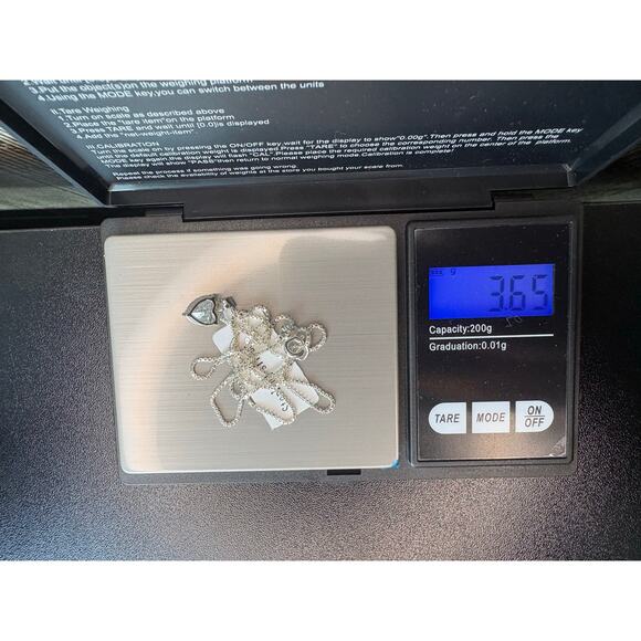 2ct 8mm Moissanite Heart Pendant 925 Sterling Silver Necklace - Picture 6 of 7